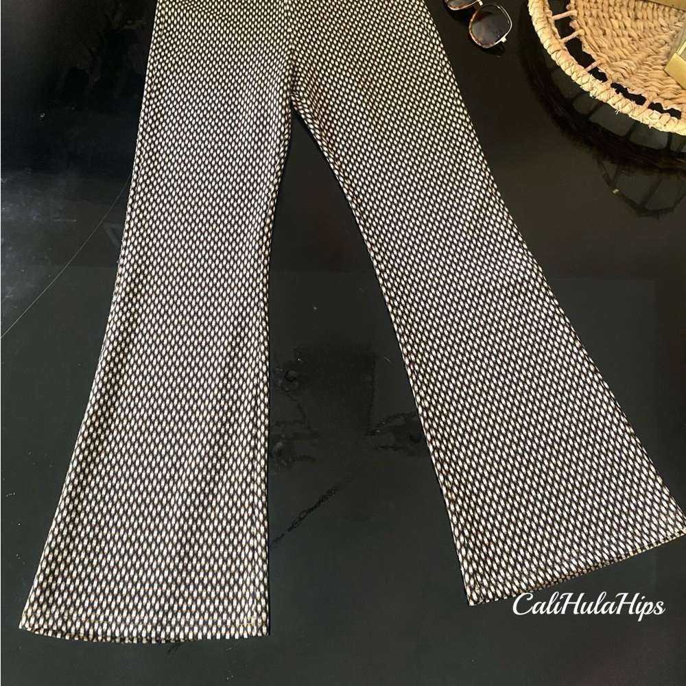 Women's Long Stretch Geometric Patterned Pants - image 2